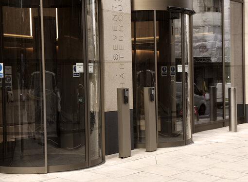 Video of stunning curved doors in London by record automatic doors