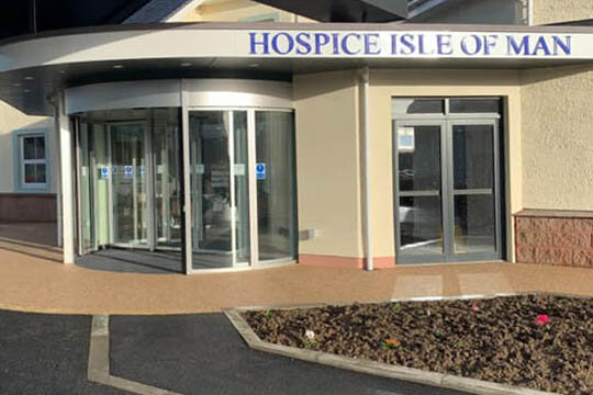Making an entrance at the Tevir Centre - Hospice Isle of Man