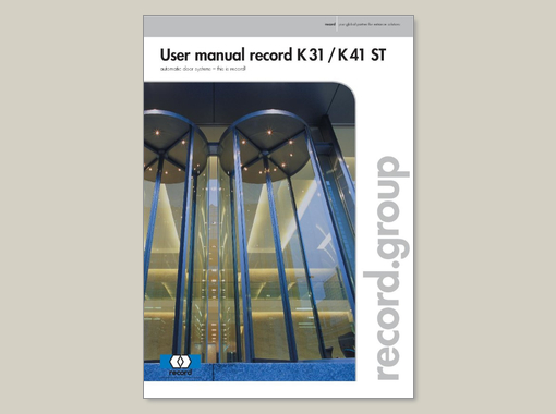 record K31 / K41 ST – User manual