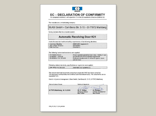 record K 21 Revolving Door