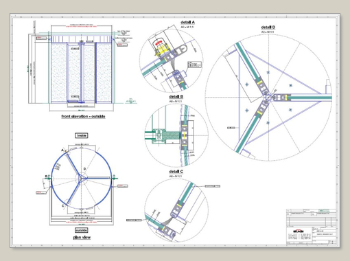 Revolving door K 31/ K 32 with automatic drive