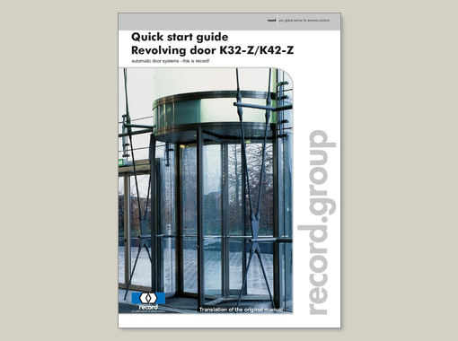 record K32 / K42 Centre drive – Quick start guide