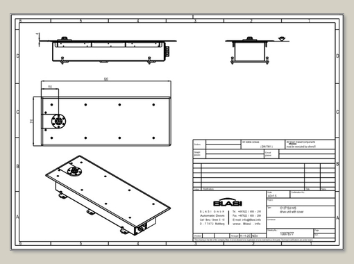 Auto swing doors C127 SU S-H drive unit