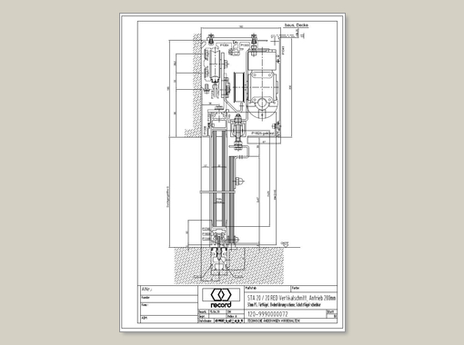 System 20 STA Schiebetür mit ISO Glas ohne Seitenteil