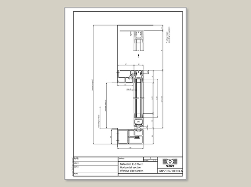 E-STA-R, Horizontal section without side screen