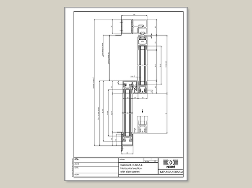 E-STA-L, Horizontal section with side screen