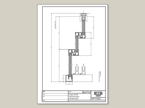 E-TSA-L Horizontal view with side screen