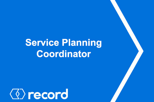 Service Planning Coordinator job vacancy
