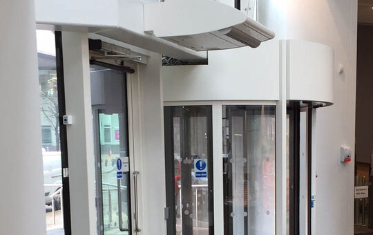 A Versatile Two Wing Revolving Door With Variable Operating Speed